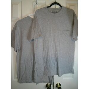 Lot‎ of 2 Walls N Pocket T-Shirt Crew Neck Short Sleeve Casual Everyday Medium